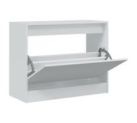 vidaXL Shoe Cabinet White 80x34x63 cm Engineered Wood