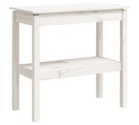(White, 80 x 40 x 75 cm (L x W x H)) vidaXL Solid Wood Pine Console Table Multi Colours 110x40x75 cm/80x40x75 cm