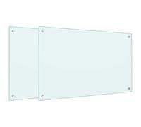 (white, 80 x 50 cm) vidaXL Kitchen Backsplash Wall Tile Panel Kitchen Back Wall Tempered Glass