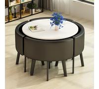White 80cm Dining Table Set Office Desk & Conference TableReception Café and Tea RoomIdealRestaurants Bars and Meeting Spaces