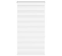 vidaXL Zebra Blind White 85x150 cm Fabric Width 80.9 cm Polyester, White