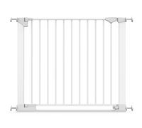Safetots SafeStep Gate, White, 89cm - 96cm, Extra Low Walkthough, 74cm Extra Wide Doorway, One Piece Extra Wide Gate for Stairs, Hallways and Doors, Baby and Toddler, Easy Installation