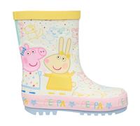 (White, 9 (Children's)) Peppa Pig Girls Wellies Infants Peppa Pig Flare Pull On white UK Size