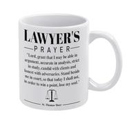 White 9 Lawyer Gifts for Men Women,Law Student School Graduation,Lawyer Retirement Birthday Christmas Holiday Cocoa Mug Gifts,Thank You Appreciation Gifts for Lawyer,Lawyer's Prayer Office Cup 11 Oz
