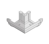 White 90° External Corner Joint for Marley Classic Ogee Gutter of Ultraframe Classic Conservatory Roof Guttering