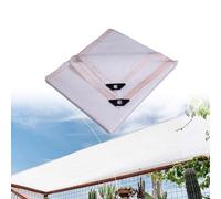 White 90% UV Block Grommeted Sail Mesh Tarp 3FT-20FT for Garden Sun Protect, Antifreeze Netting for Plants, Size: 1x8.0m/3x26ft