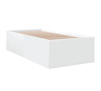 (white, 90 x 190 cm/ 45 cm) vidaXL Bed Frame Bed Base Sonoma Oak 75x190 cm Small Single Engineered Wood