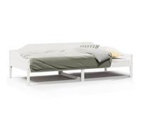 (white, 90 x 190 cm) vidaXL Bed Frame Bedstead Bed Base Wax Solid Wood Pine
