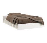 (white, 90 x 190 cm) vidaXL Bed Frame Home Wooden Bedstead Bed Base Mattress Foundation Solid Wood