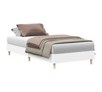 vidaXL Bed Frame - Engineered Wood, No Mattress - White 90x200 cm