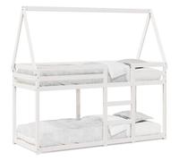 vidaXL Bunk Bed without Mattress White 90x200 cm Solid Wood Pine