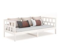 Vidaxl Day Bed Without Mattress White Solid Wood Pine 90X200 Cm