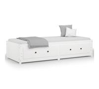 vidaXL Day Bed without Mattress White 90x200 cm Solid Wood Pine