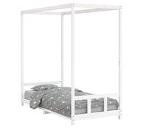 (white, 90 x 200 cm) vidaXL Kids Bed Frame Bedstead Mattress Foundation 90x200 cm Solid Wood Pine