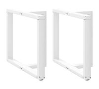 (white, 90 x 35 x (72-73) cm) vidaXL Dining Table Legs T-ShapedÂ Desk Legs Metal Furniture Legs 2 pcs Steel