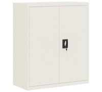 (white, 90 x 40 x 105 cm) vidaXL Office Cabinet Steel Filing Storage File Cabinet Cupboard Under Desk