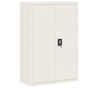 vidaXL File Cabinet White 90x40x140 cm Steel