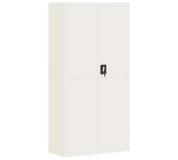 (white, 90 x 40 x 180 cm) vidaXL Office Cabinet Steel Filing Storage File Cabinet Cupboard Under Desk