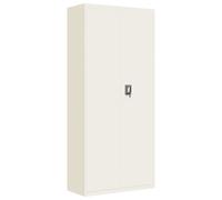 (white, 90 x 40 x 200 cm) vidaXL Office Cabinet Steel Filing Storage File Cabinet Cupboard Under Desk