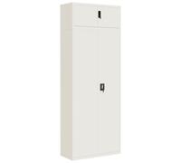 (white, 90 x 40 x 240 cm) vidaXL File Cabinet Storage Cabinet Office Filing Cabinet Storage Unit Steel