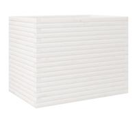 (white, 90 x 60 x 68.5 cm) vidaXL Garden Planter Outdoor Flower Pot Planter Pot Wax Brown Solid Wood Pine