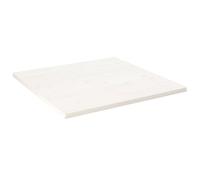 vidaXL Table Top White 90x90x2.5 cm Solid Wood Pine Square