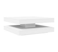 vidaXL Coffee Table 360-Degree Rotatable White 90x90x34.5 cm, White