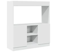 (white, 92 x 33 x 100 cm) vidaXL Highboard Sideboard Storage Organiser Cabinet Cupboard Engineered Wood