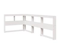 (white, 93.5 x 208.5 x 80 cm) vidaXL Bookcase Headboard Bedroom Back Headboard L-Shaped Solid Wood Pine