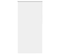 vidaXL Roller Blind Blackout White 95x230 cm - Polyester Privacy Curtain with Flexible Installation