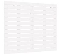 vidaXL Wall Headboard White 96x3x91.5 cm Solid Wood Pine