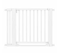 (White, 97cm - 105cm) Safetots Wooden Heritage Flat Step Gate