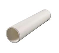 White 99 Alumina Ceramic Hollow Tube, Length 100mm Single Bore Machinable Ceramic Tubing 1pc(10X15X100mm)