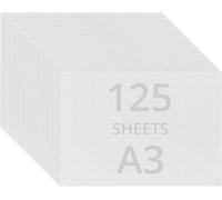 Belle Vous White A3 Watercolour Paper (125 Sheets) 200 GSM Cold Press Water Colour Painting Sheets - Suitable for Beginners to Expert Painters
