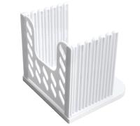 White ABS Bread Slicer Guide for Loaf and Sandwich Makers | Foldable Storage Design, Even Slice Cutting for Artisan Loaf, Breakfast Prep and Home Baking