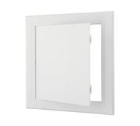 White ABS Ceiling or Wall Access Door Inspection Panel, Plastic Hatch for HVAC Plumbing Electrical Maintenance Ports, Multi-Size Discreet Cover(120x120mm)