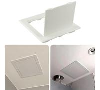 White ABS Inspection Port Cover 100x100mm Easy Install Ceiling Wall Access Panel for Plumbing Electrical HVAC Maintenance