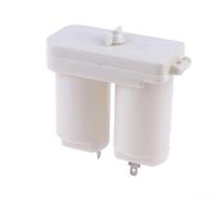 White ABS Plastic Battery Box for Gas Water Heater, Double D Cell 3V Holder, Smooth Edge Replacement Part for Fireplace Boiler Accessories(10PCS)