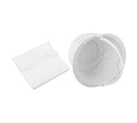 White ABS Pool Skimmer Weir Door And Filter Basket Set Compatible With SP1091LX And SP1091WM, Replacement For SPX1091K1 Door And SPX1091C Basket(2pcs)