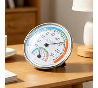 White ABS Room Thermometer Hygrometer -30 to 50C