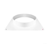 White ABS Ventilation Duct Connector Square to Round(5)