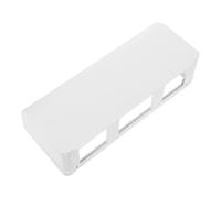 White ABS Waterproof Triple Outlet Cover for Bathroom Shower Room