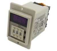 White AC 220V time relay with socket ASY series 220VAC timer with base