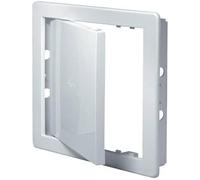 White Access Panel - 200mm x 250mm / 8" x 10" - Plastic Inspection Door Hatch.