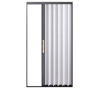 White Accordion Sliding Door with Lock610x1010mm Folding Divider for Kitchens Balconies Bathrooms & ToiletsSpaceSaving Interior Solution