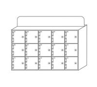 White Acrylic Cell Phone Cabinet with 40 Compartments, Secure Lock & Keys - Stylish Storage Solution to Protect Your Mobile Phones Safely