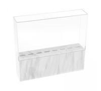 White Acrylic Eyelash Grafting Tweezers Storage Stand with -Proof Cover - Professional Organizer and Display for Salon and Home Beauty Studio