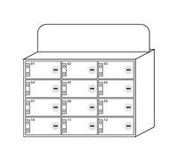 White Acrylic Mobile Phone Cabinet - Wall-Mounted Lockable Storage - Thickened Desktop - Secure Phone Storage Box (Size: 12)