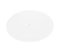 White Acrylic Turntable Mat, Acrylic Record Platter, Vintage Record Player Turntable Pad, Turntable Mat Reduce Static Dust Noise for 12 Inch Record Player (Bright white)