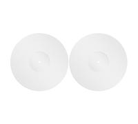 White Acrylic Turntable Slipmat 12 Inch Vinyl Record Player Mat 2pcs